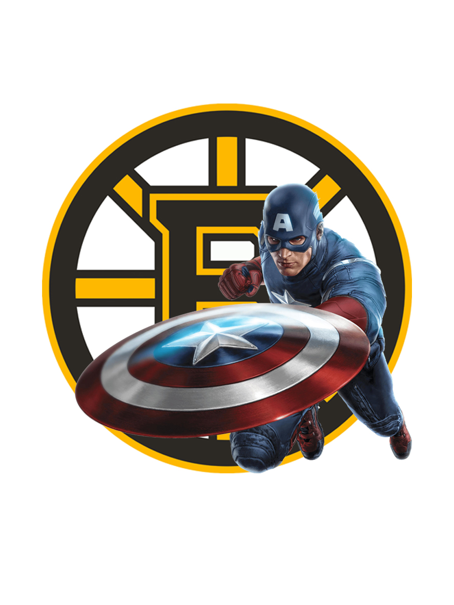 Boston Bruins Captain America Logo vinyl decal